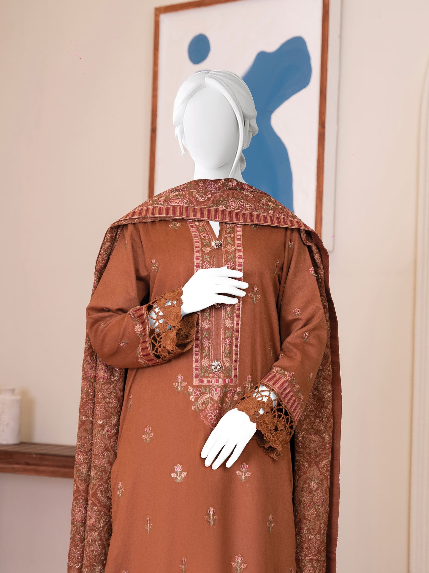 Embroidered Karandi