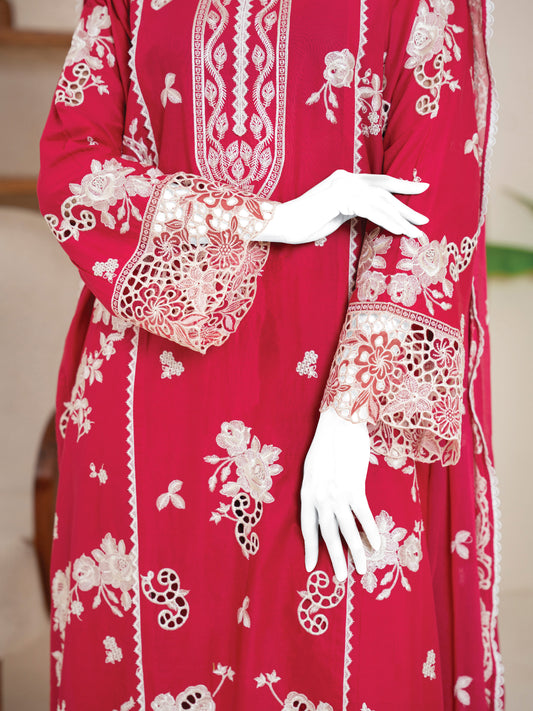 Embroidered Lawn Stitched 3-Pc