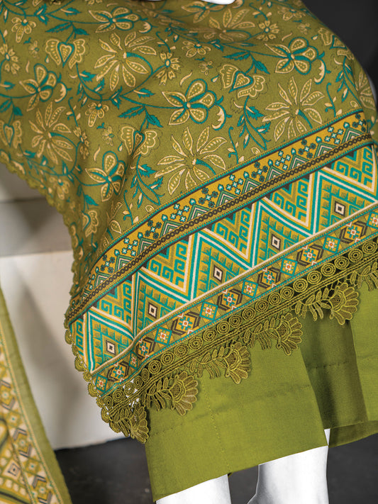 Printed Metallic Khaddar