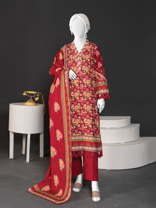 Printed Metallic Khaddar