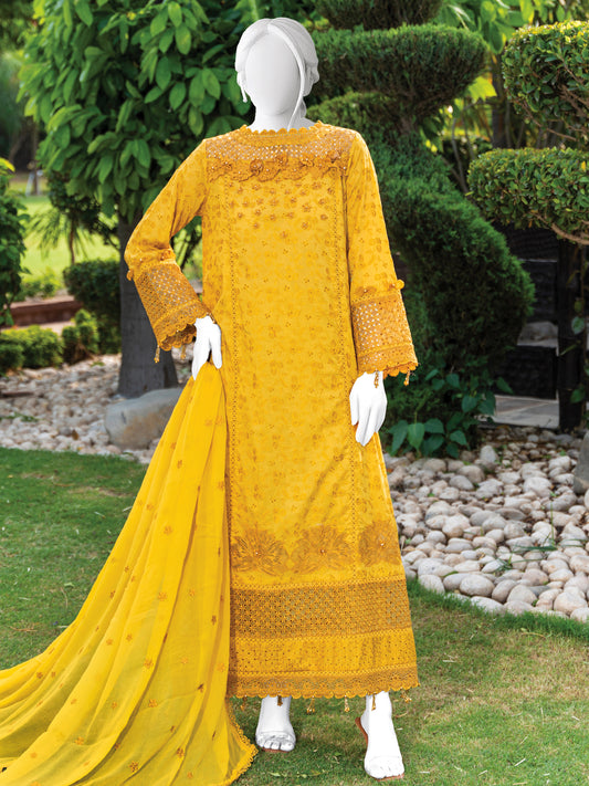 Embroidered Lawn Stitched 3-Pc
