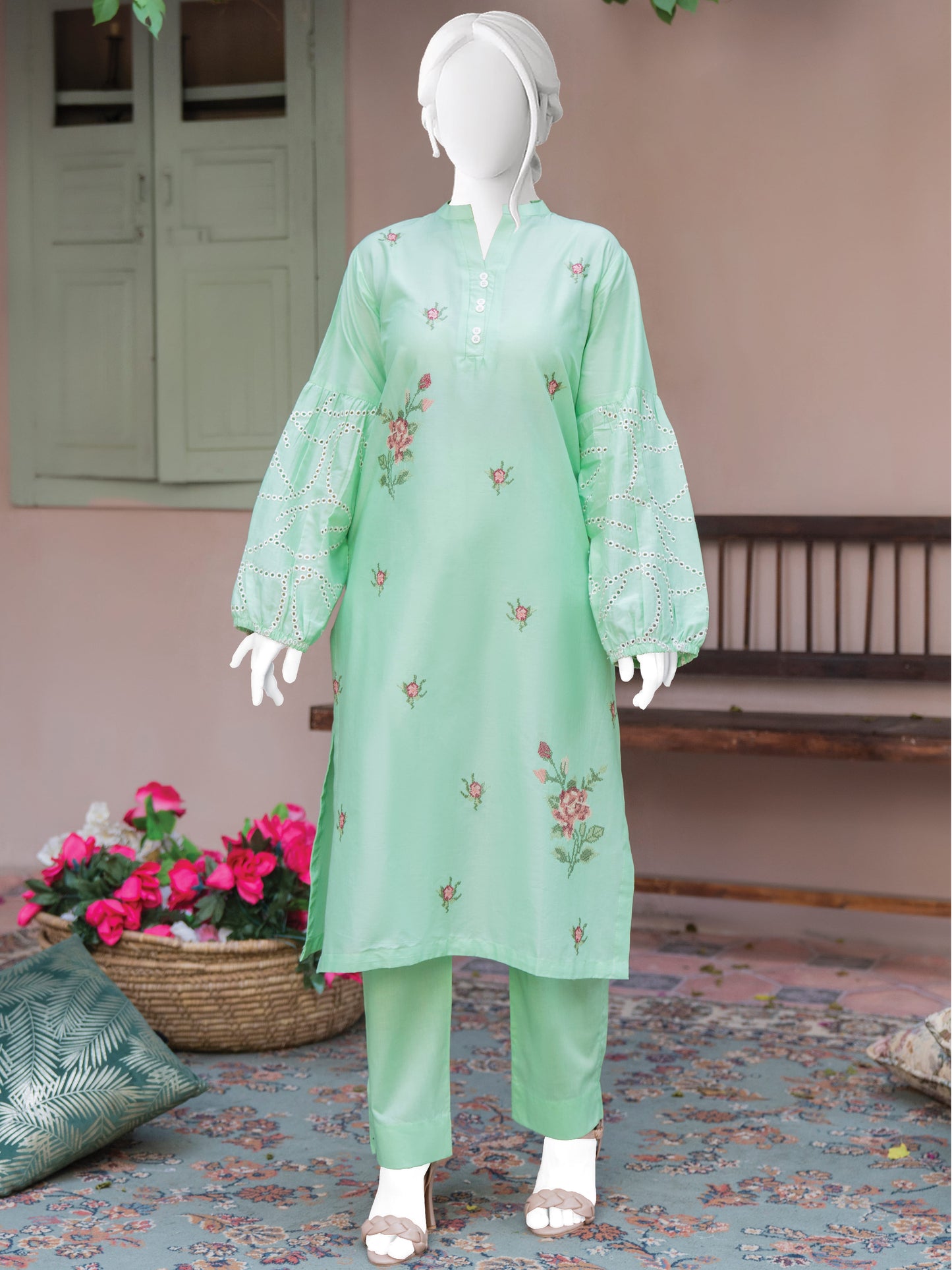 Embroidered Lawn 2PC Stitched