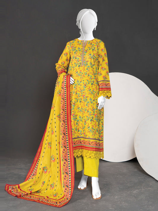 Printed Metallic Khaddar