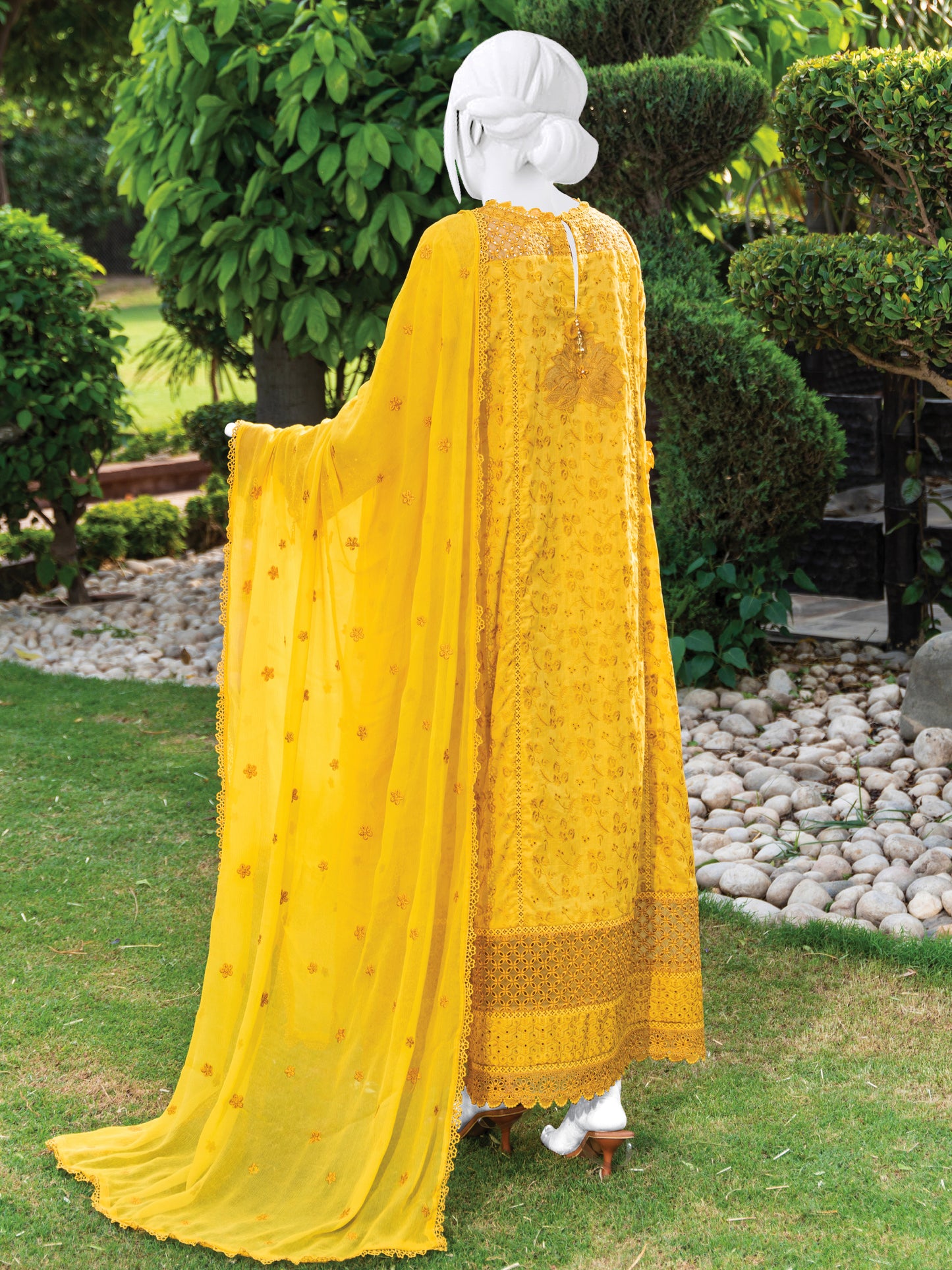 Embroidered Lawn Stitched 3-Pc