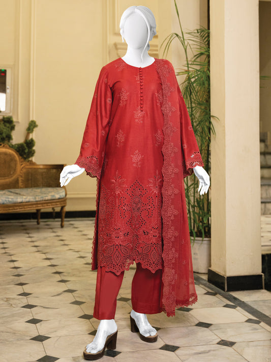 Schiffli Embroidered Khaddar