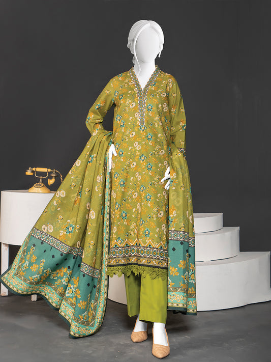 Printed Metallic Khaddar