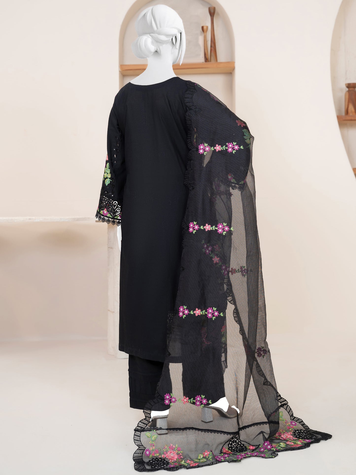 Embroidered Lawn Stitched 3-Pc