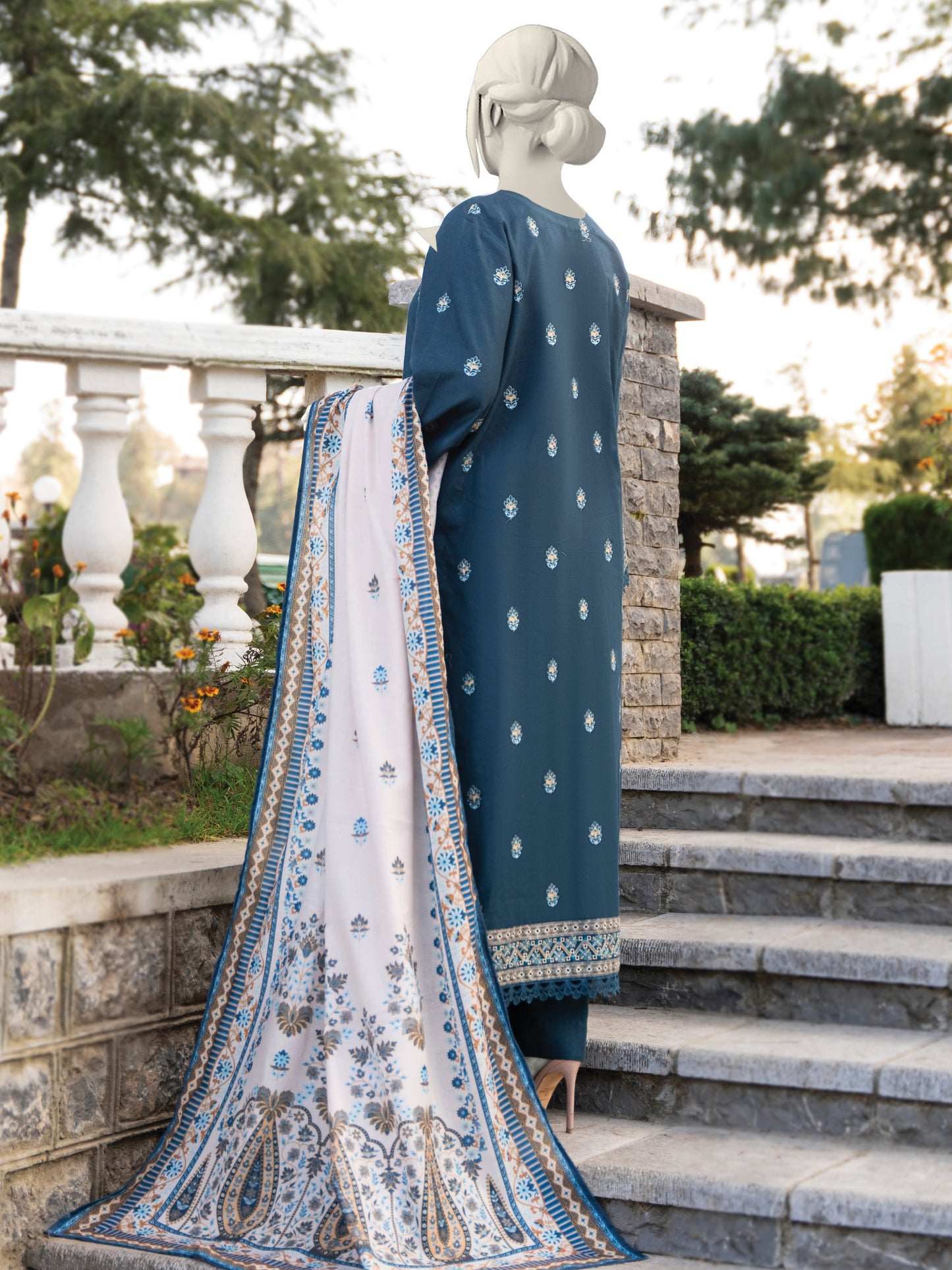 Embroidered Khaddar