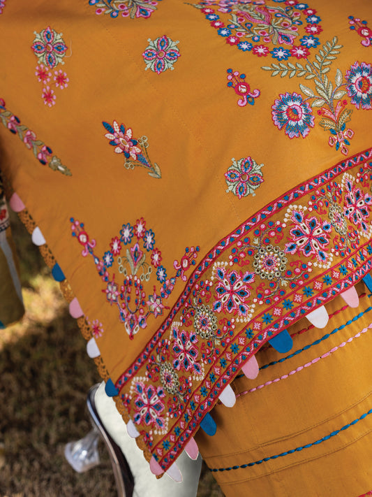 Embroidered Lawn Stitched 3-Pc