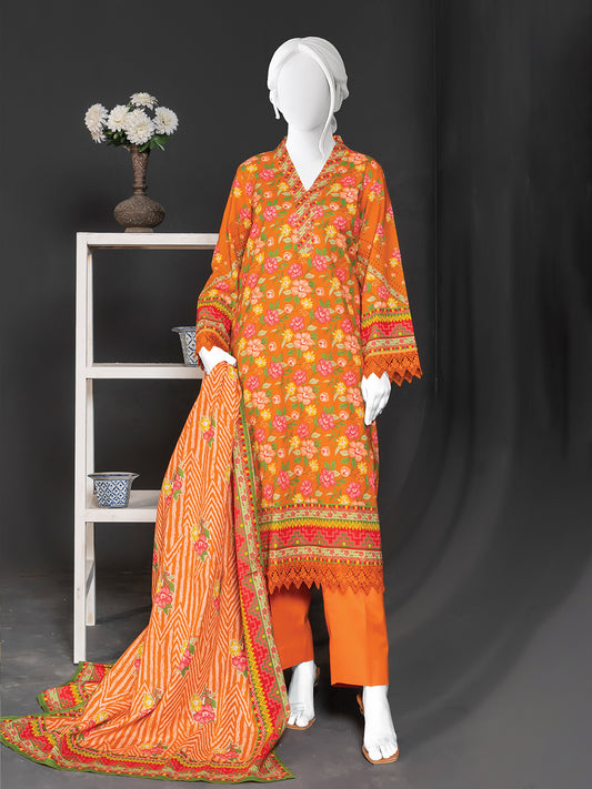 Printed Metallic Khaddar