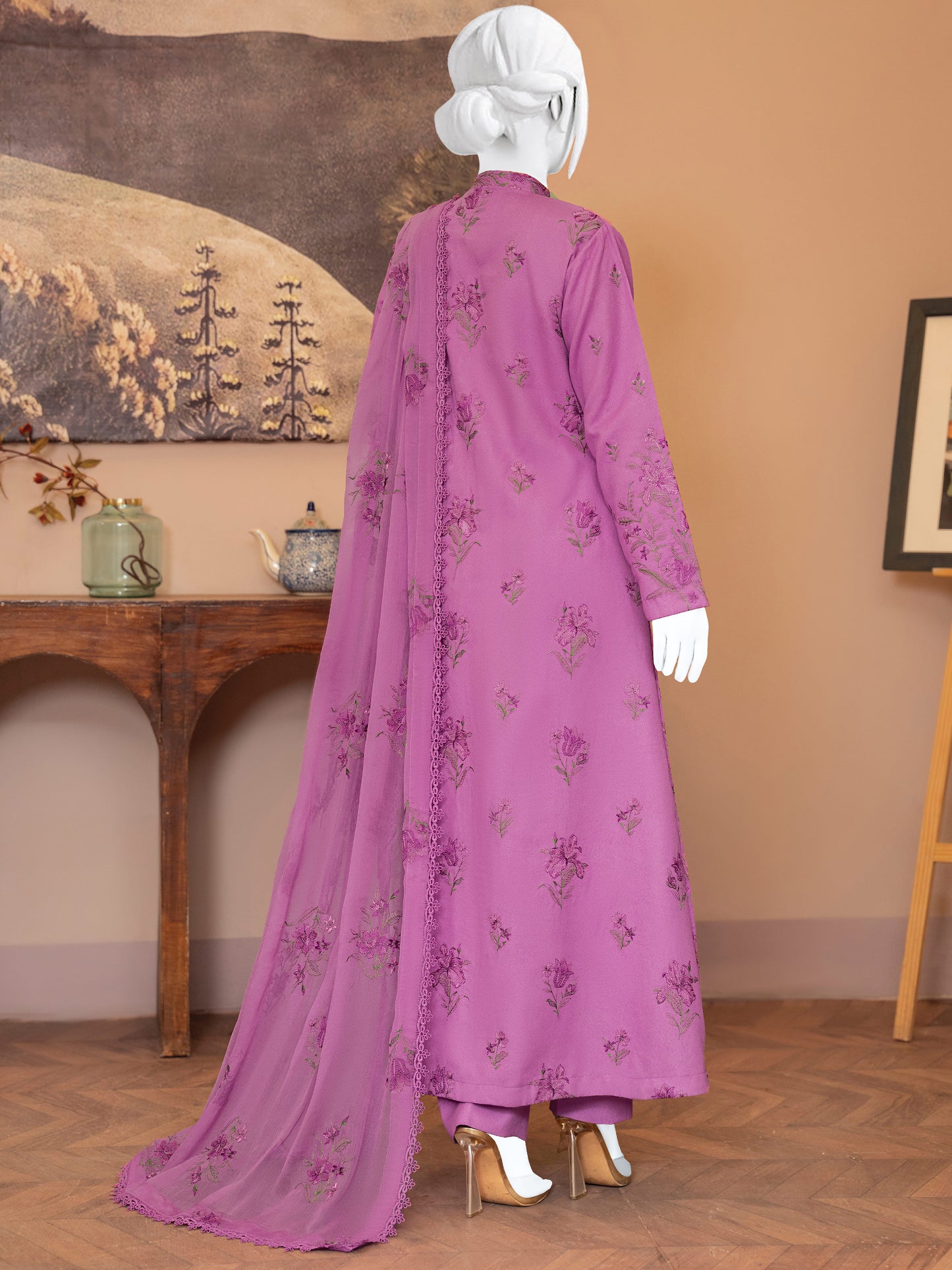 Embroidered Karandi