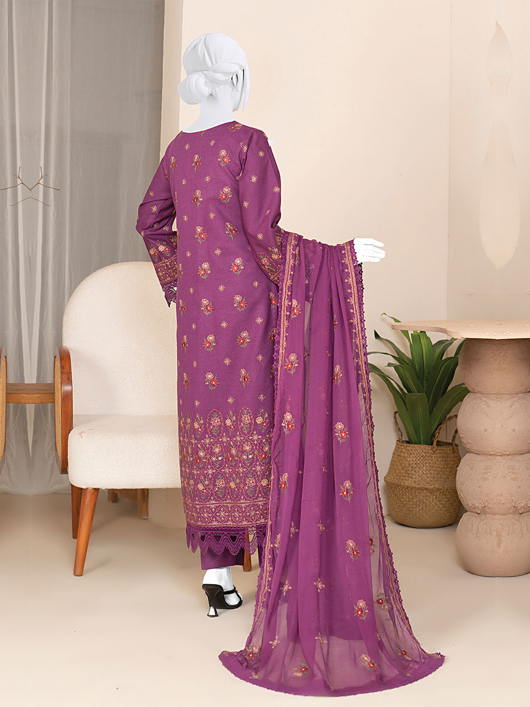 Embroidered Karandi