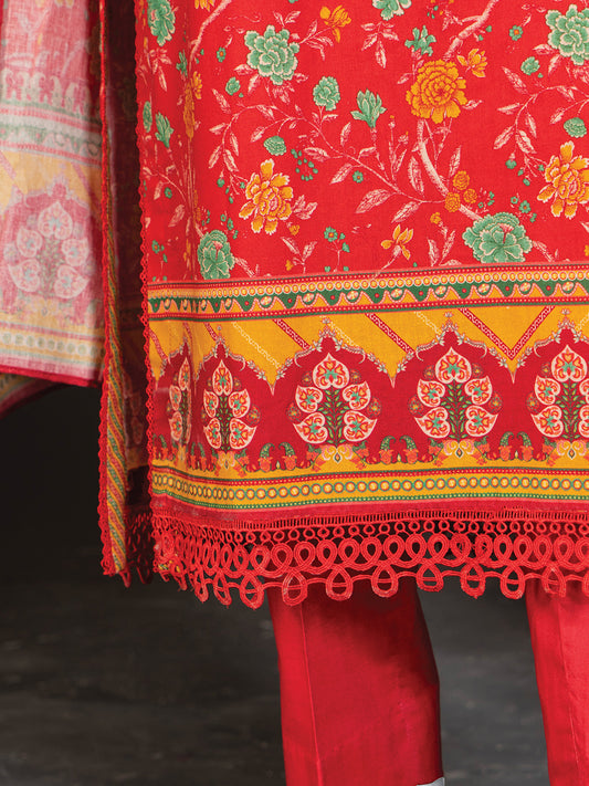 Printed Metallic Khaddar