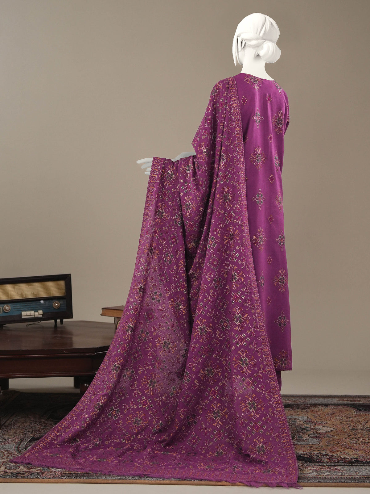 Embroidered Karandi