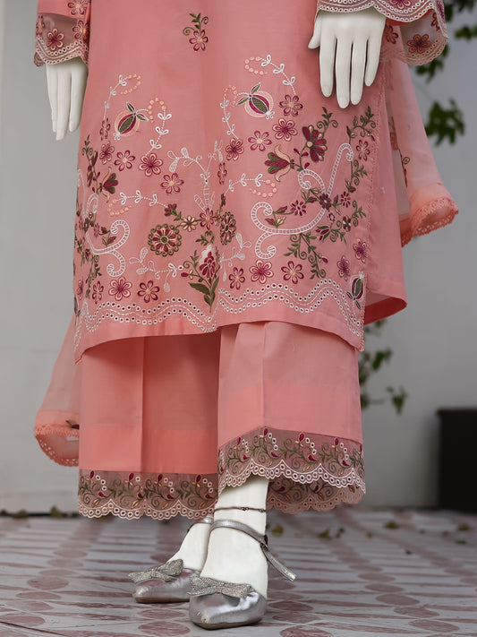 Embroidered Lawn Stitched 3-Pc
