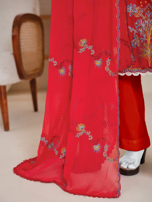 Embroidered Lawn Stitched 3-Pc