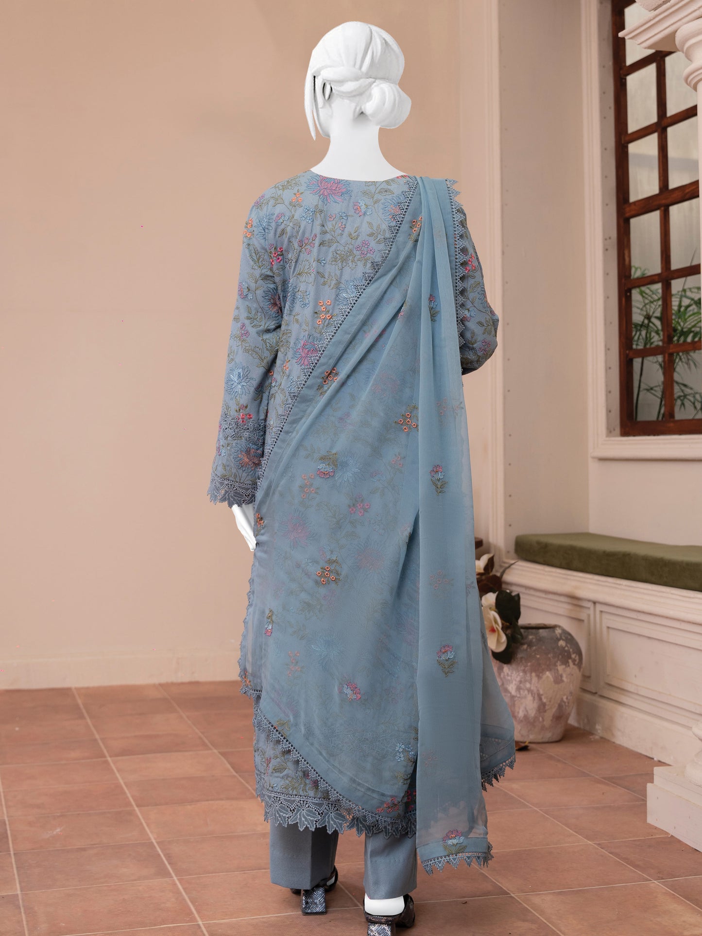 Embroidered Karandi