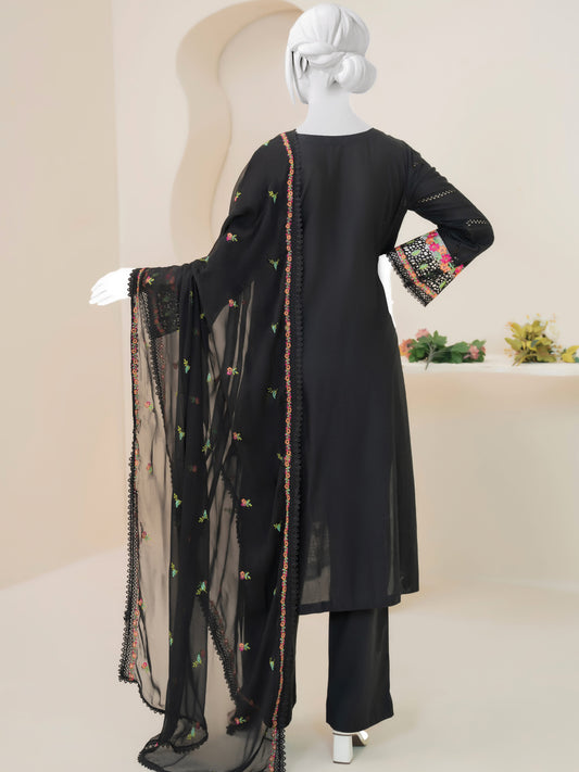 Embroidered Lawn Stitched 3-Pc