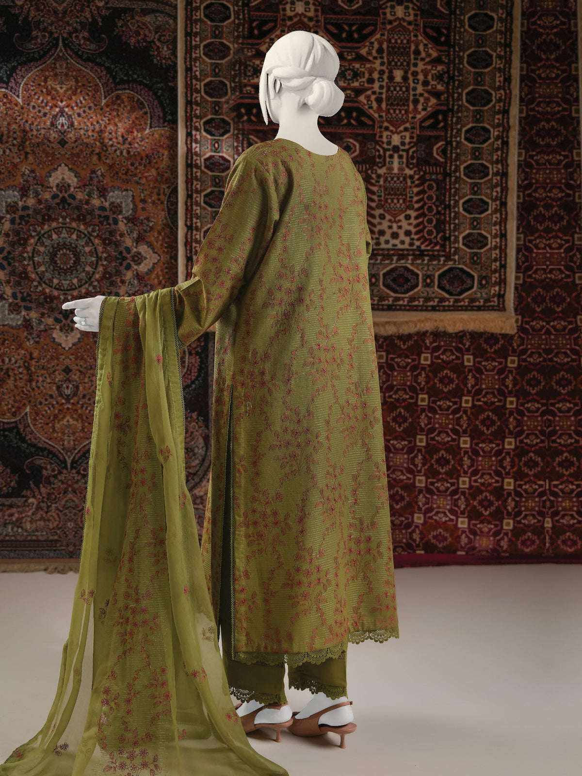 Embroidered Karandi