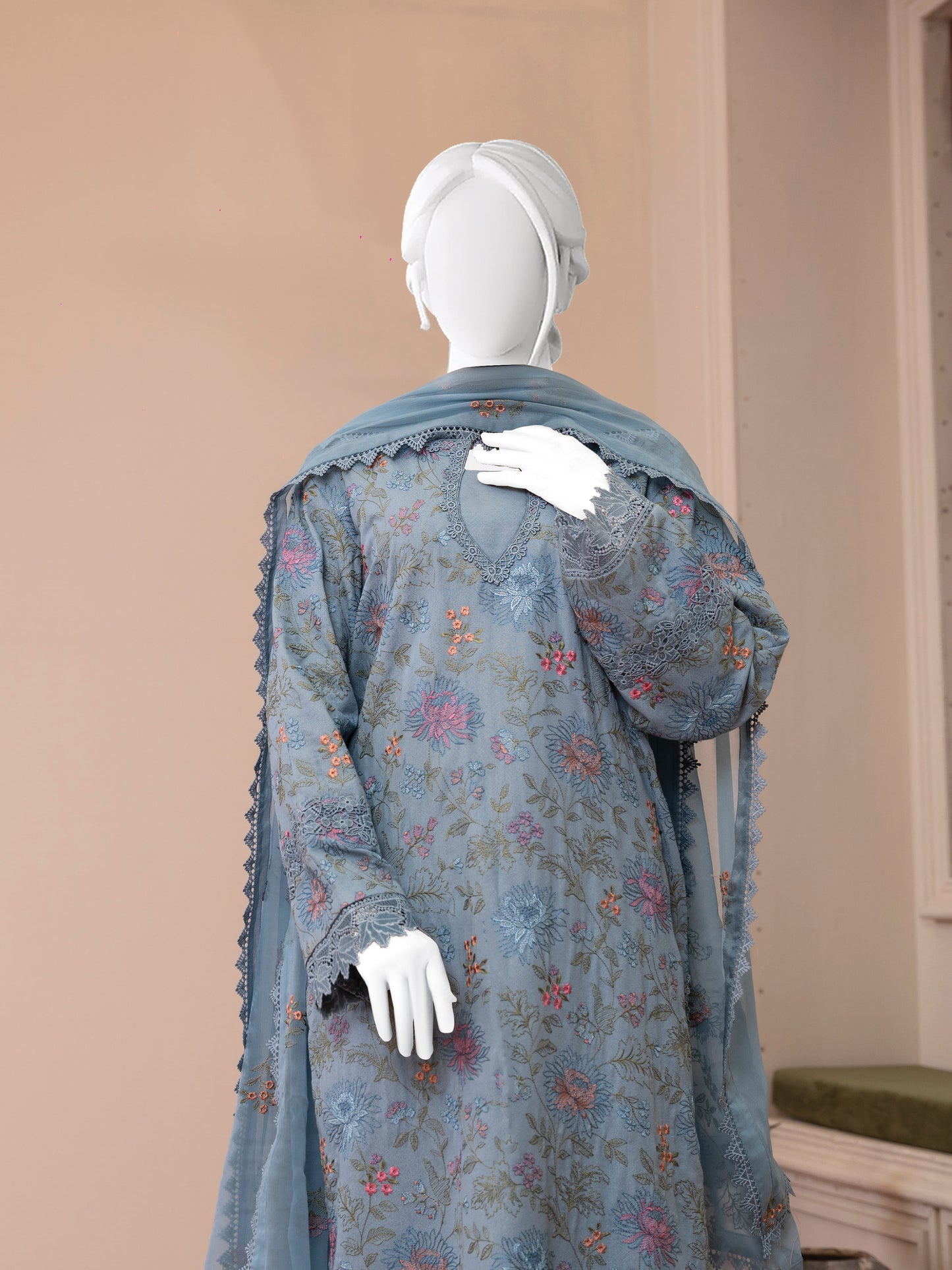 Embroidered Karandi