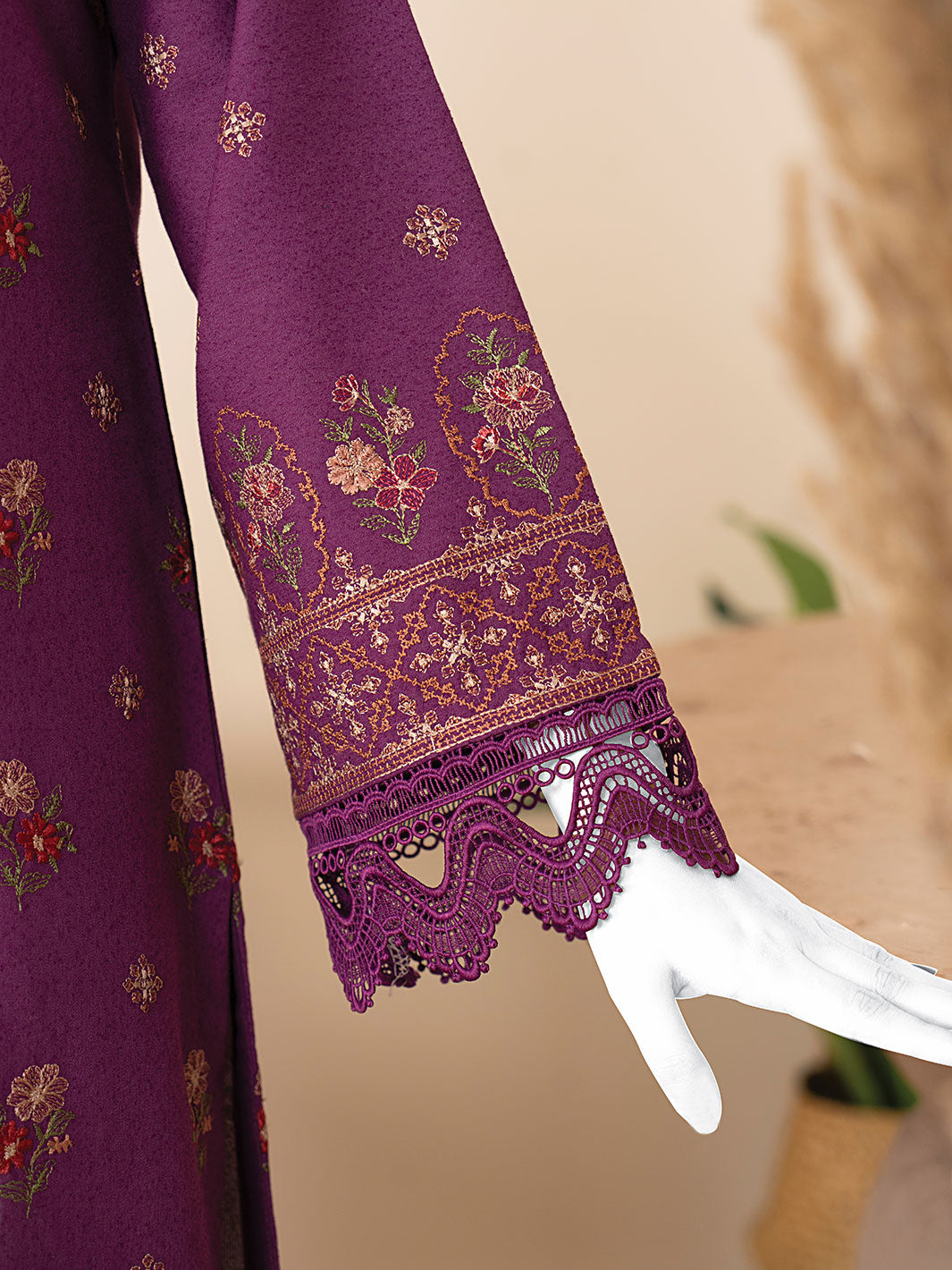 Embroidered Karandi