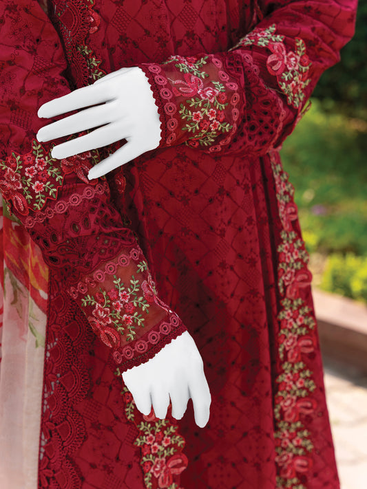Embroidered Lawn Stitched 3-Pc