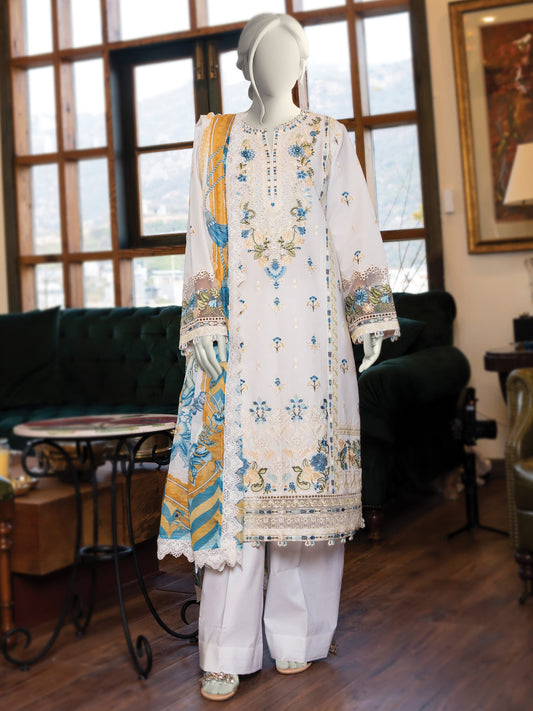Embroidered Lawn Stitched 3-Pc