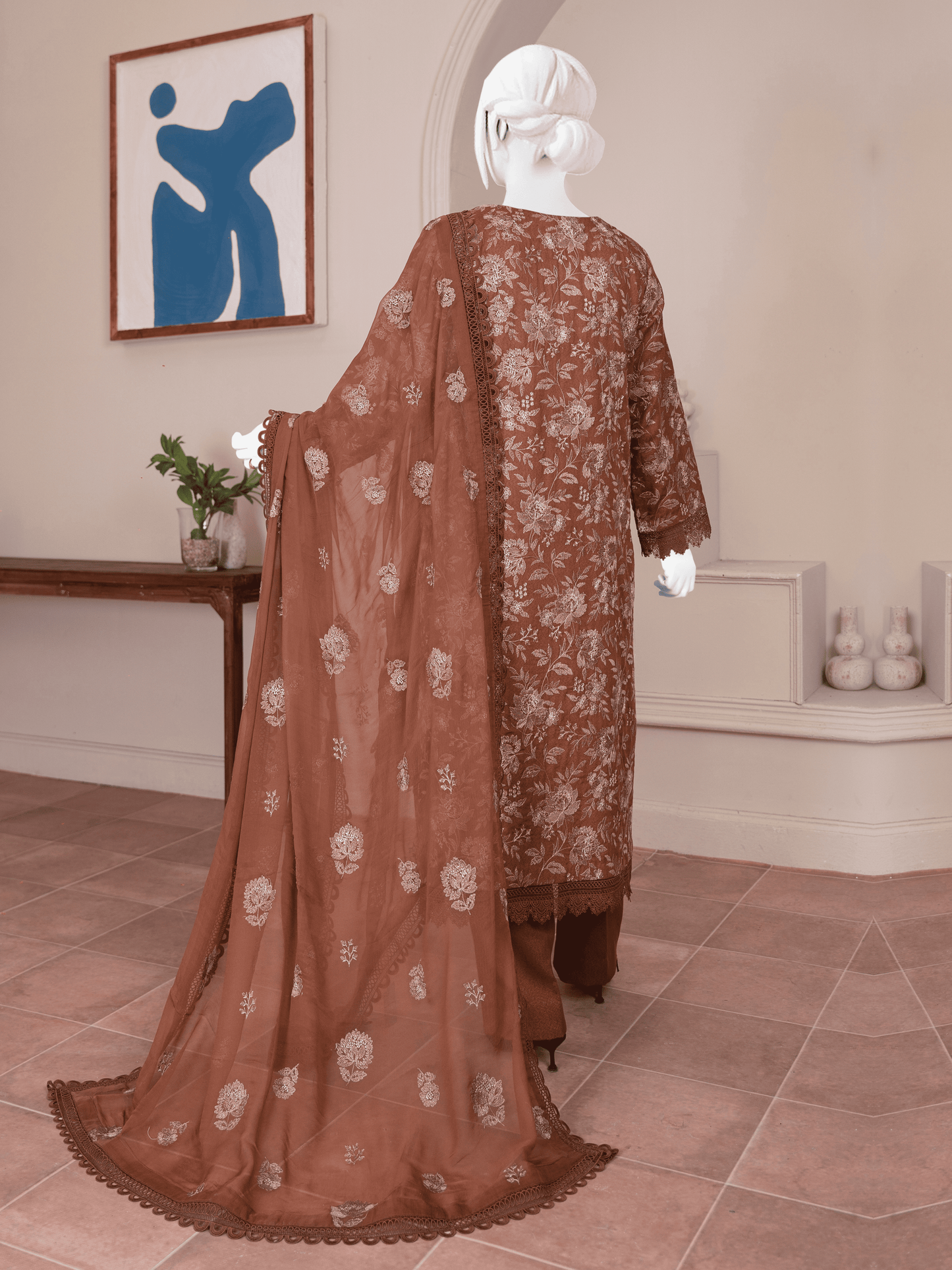 Embroidered Karandi