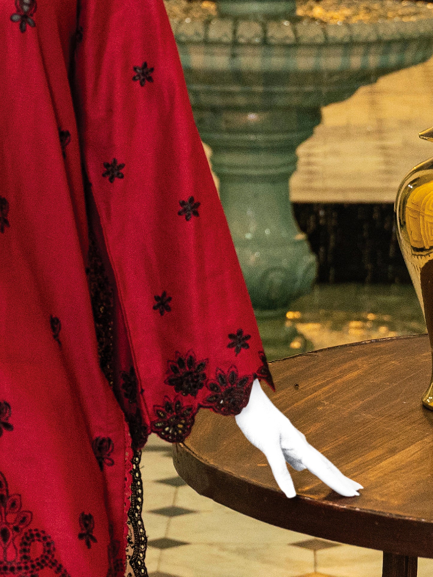 Schiffli Embroidered Khaddar