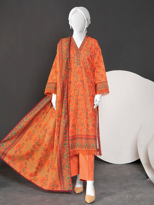Printed Metallic Khaddar