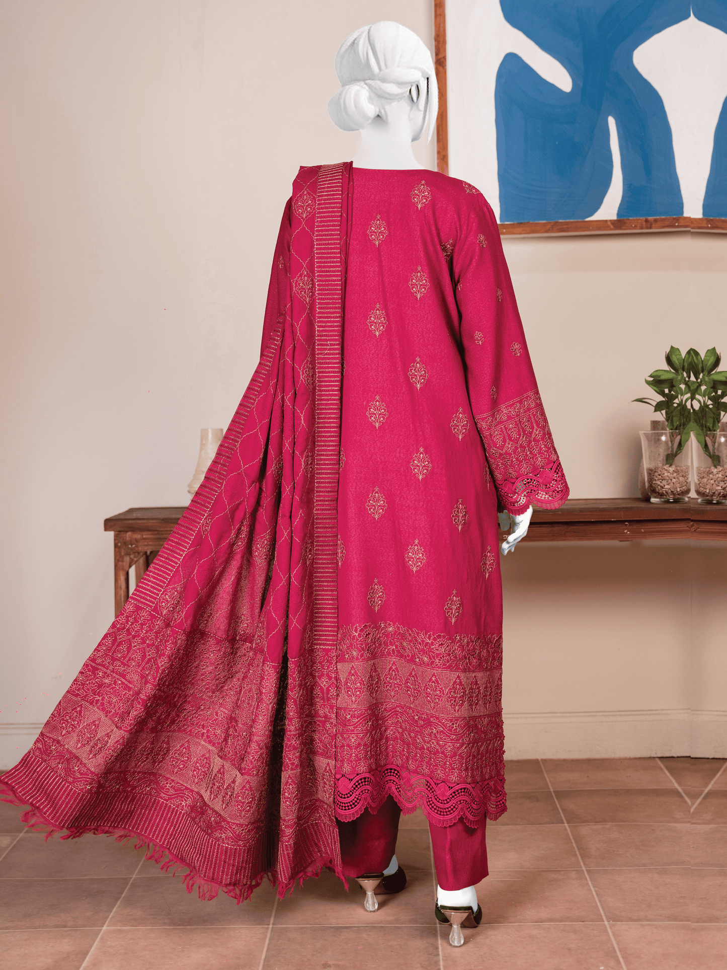 Embroidered Karandi
