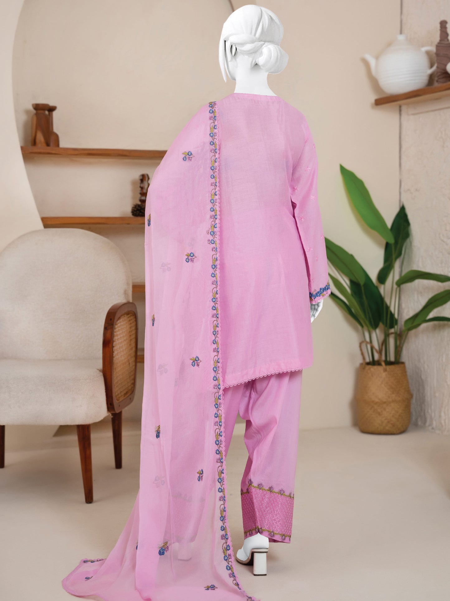 Embroidered Lawn Stitched 3-Pc