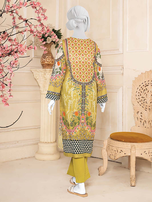 EMB/Printed Lawn 2PC Stitched