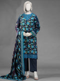 3-Piece Embroidered Khaddar Stitched