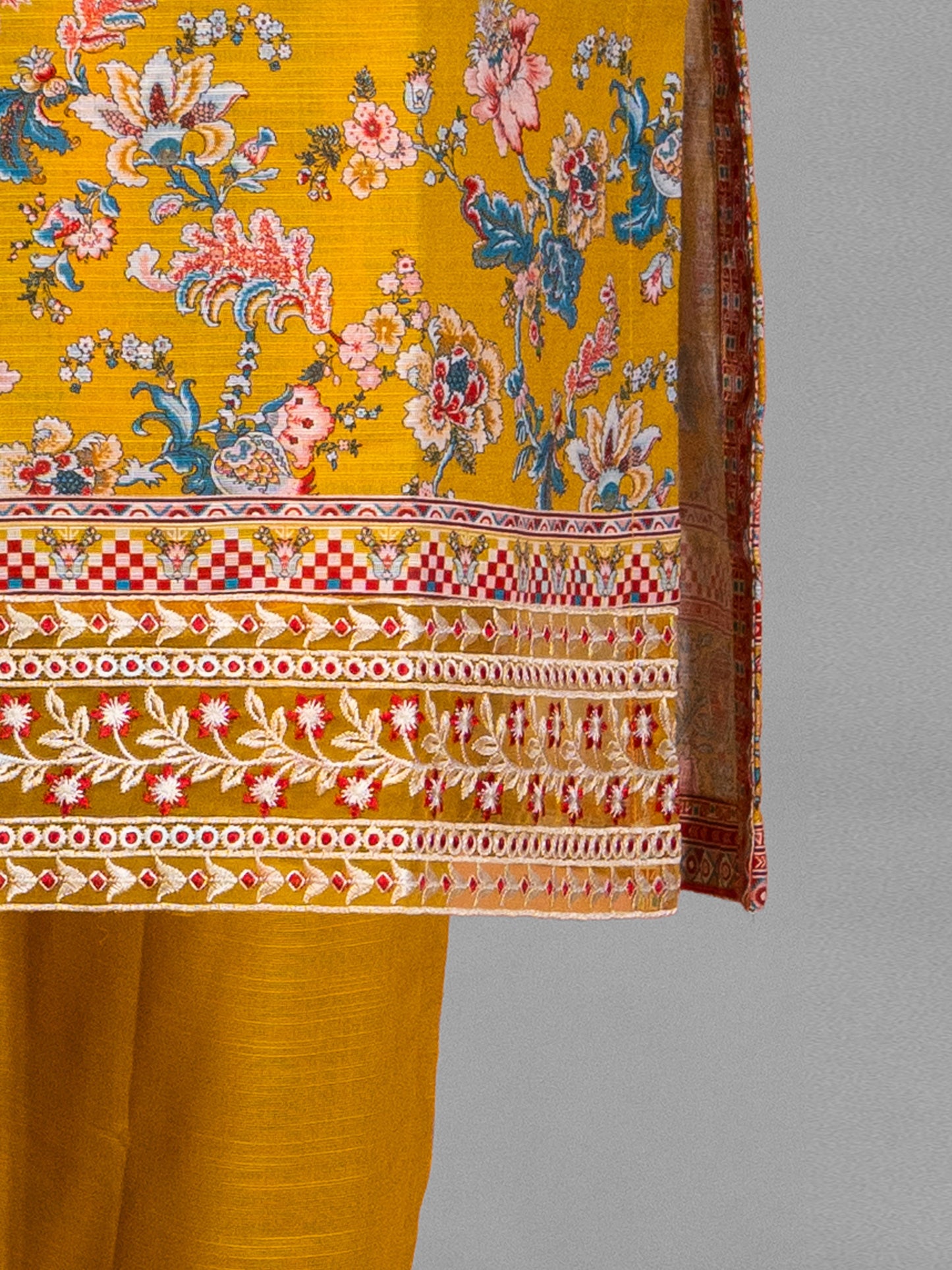 2-Piece Embroidered Khaddar Stitched