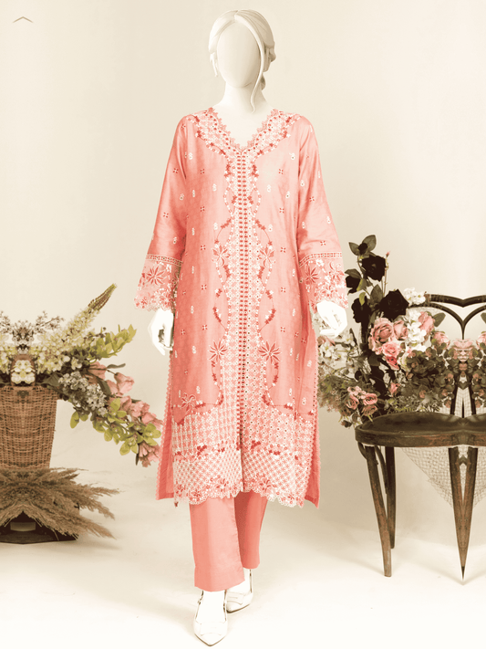 Embroidered Jacquard 2PC Stitched