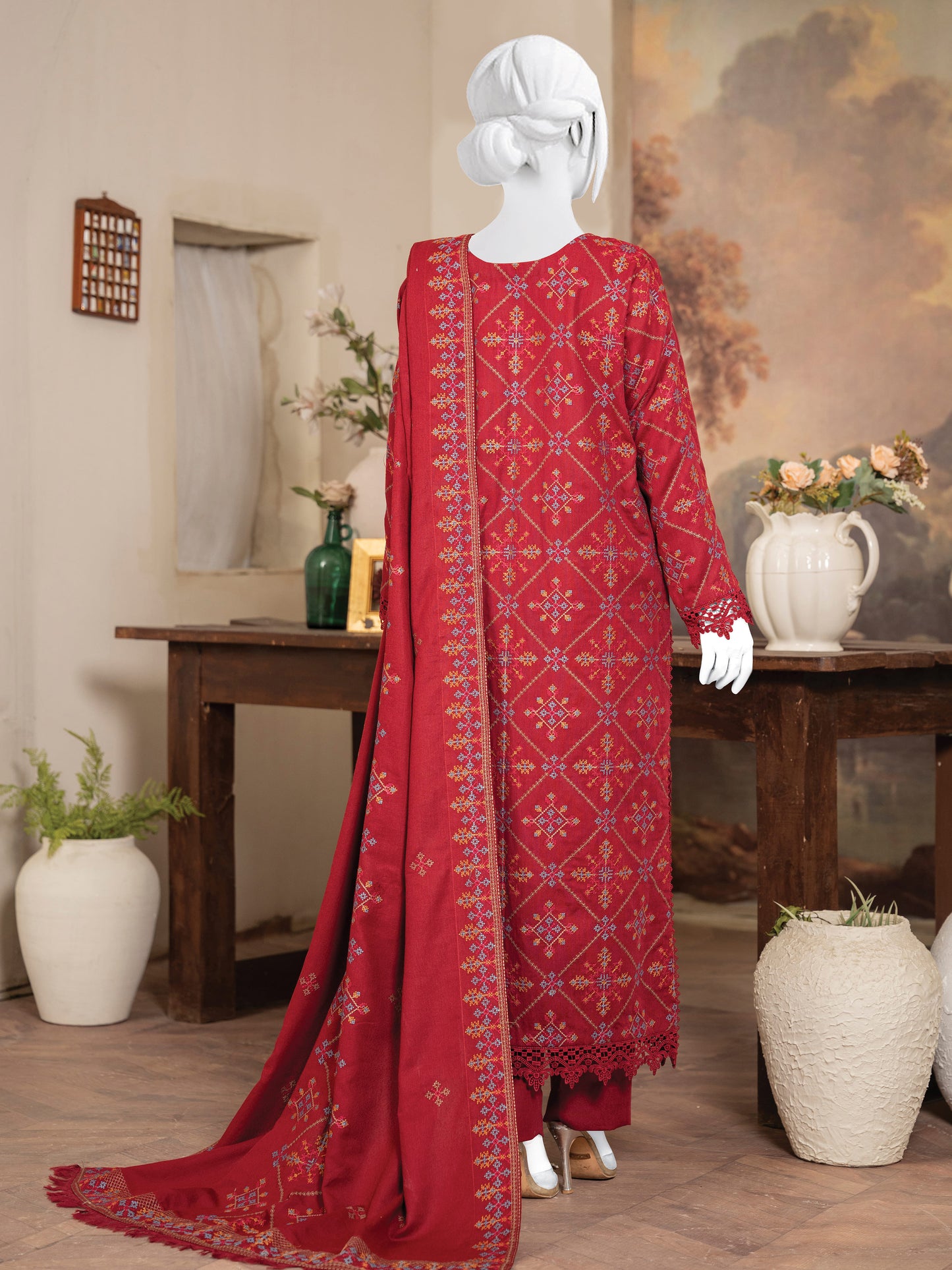 Embroidered Karandi