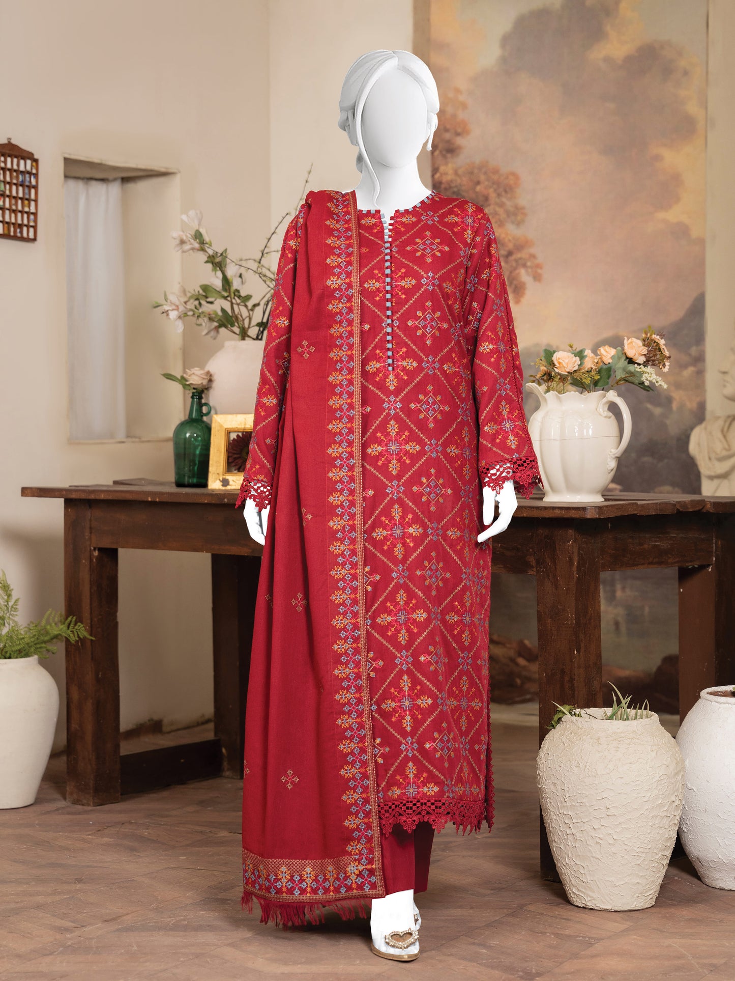 Embroidered Karandi