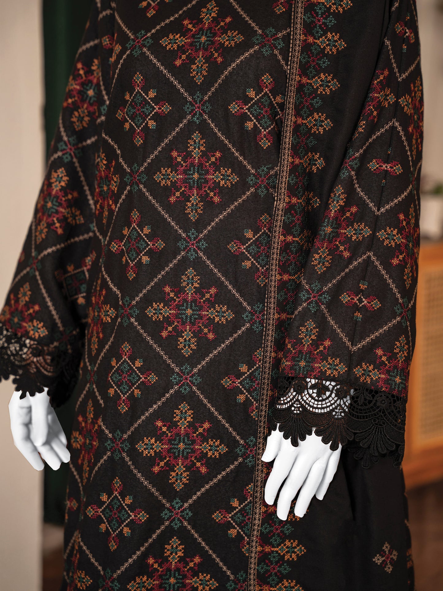 Embroidered Karandi