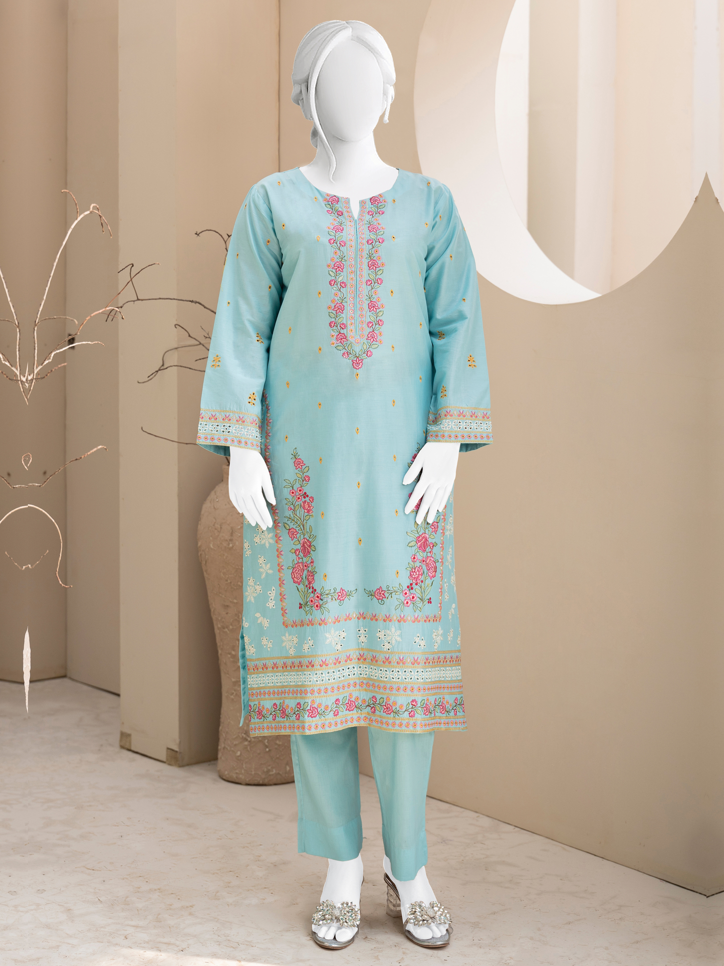 Embroidered Lawn 2PC Stitched