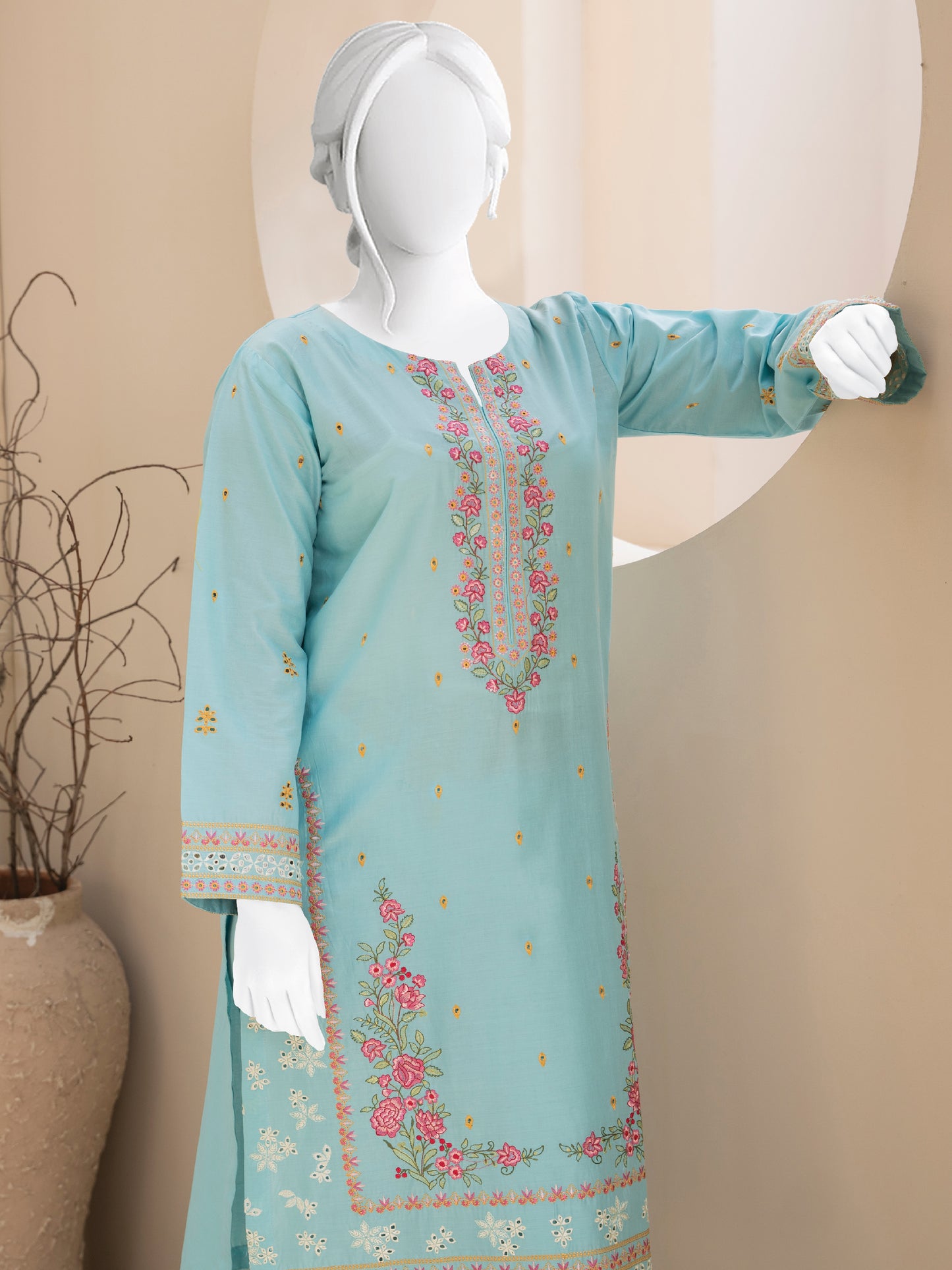 Embroidered Lawn 2PC Stitched
