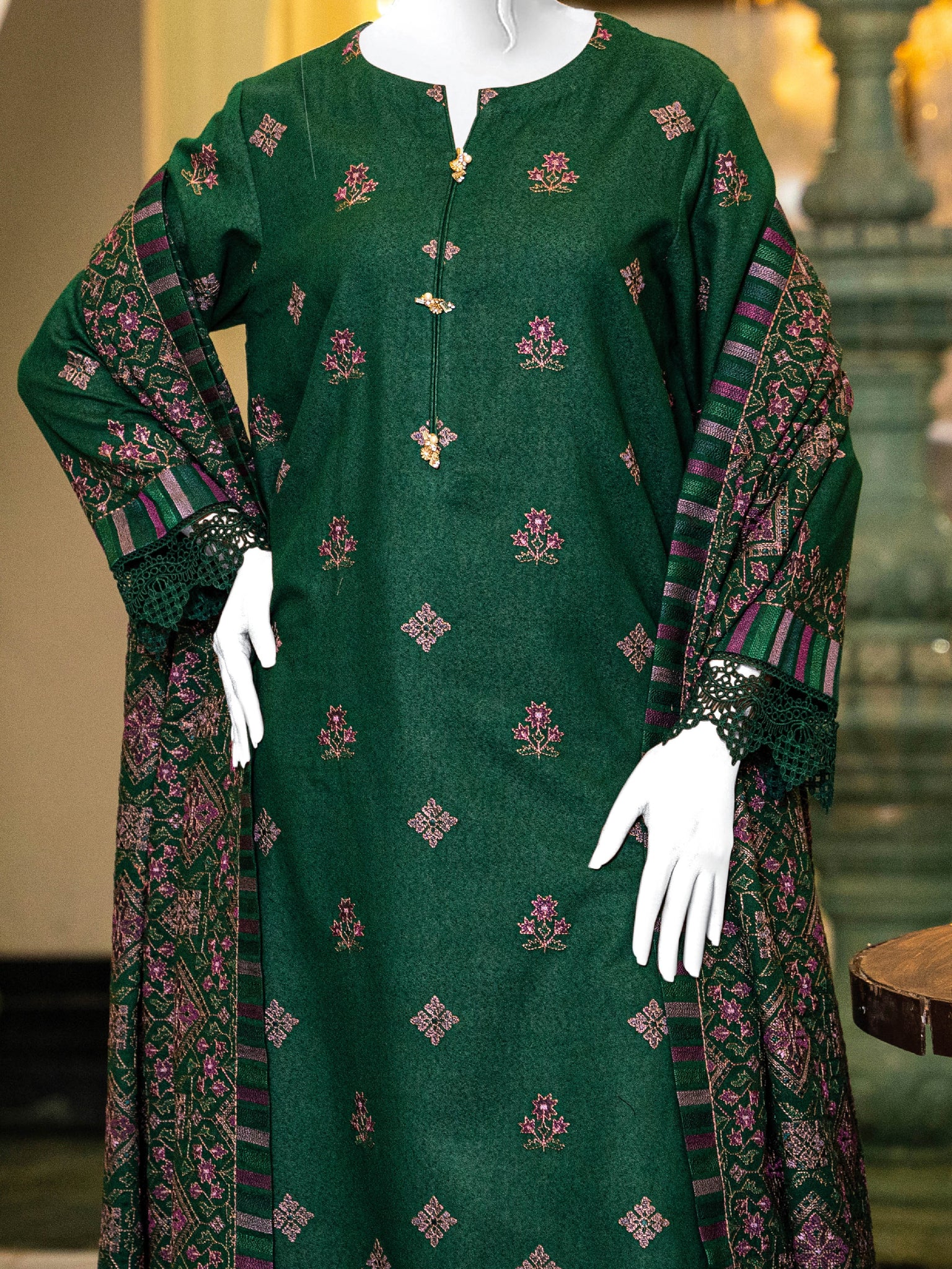 Embroidered Karandi