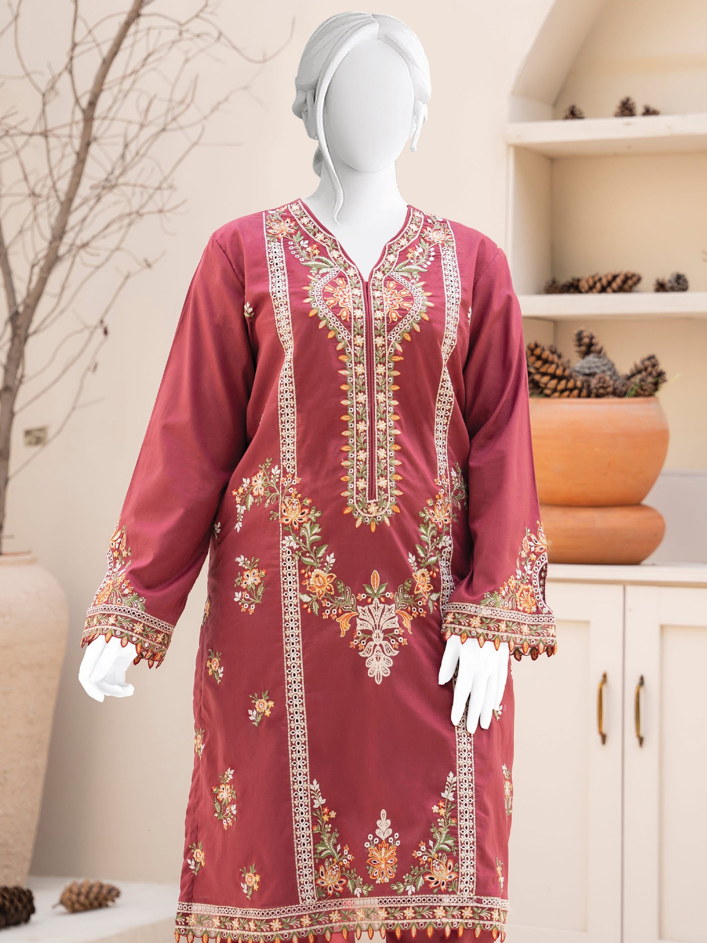 Embroidered Lawn 2PC Stitched