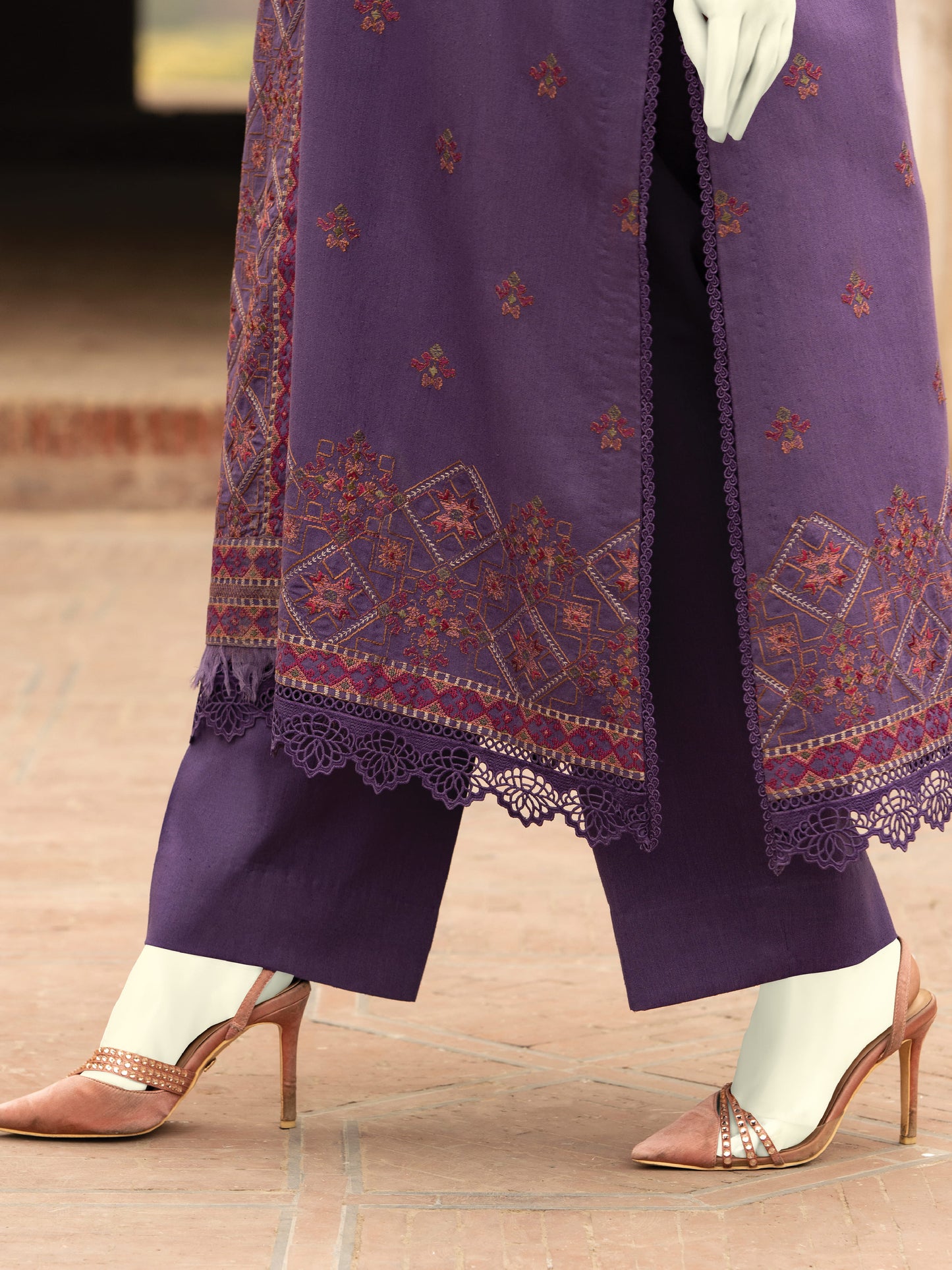 Embroidered Karandi