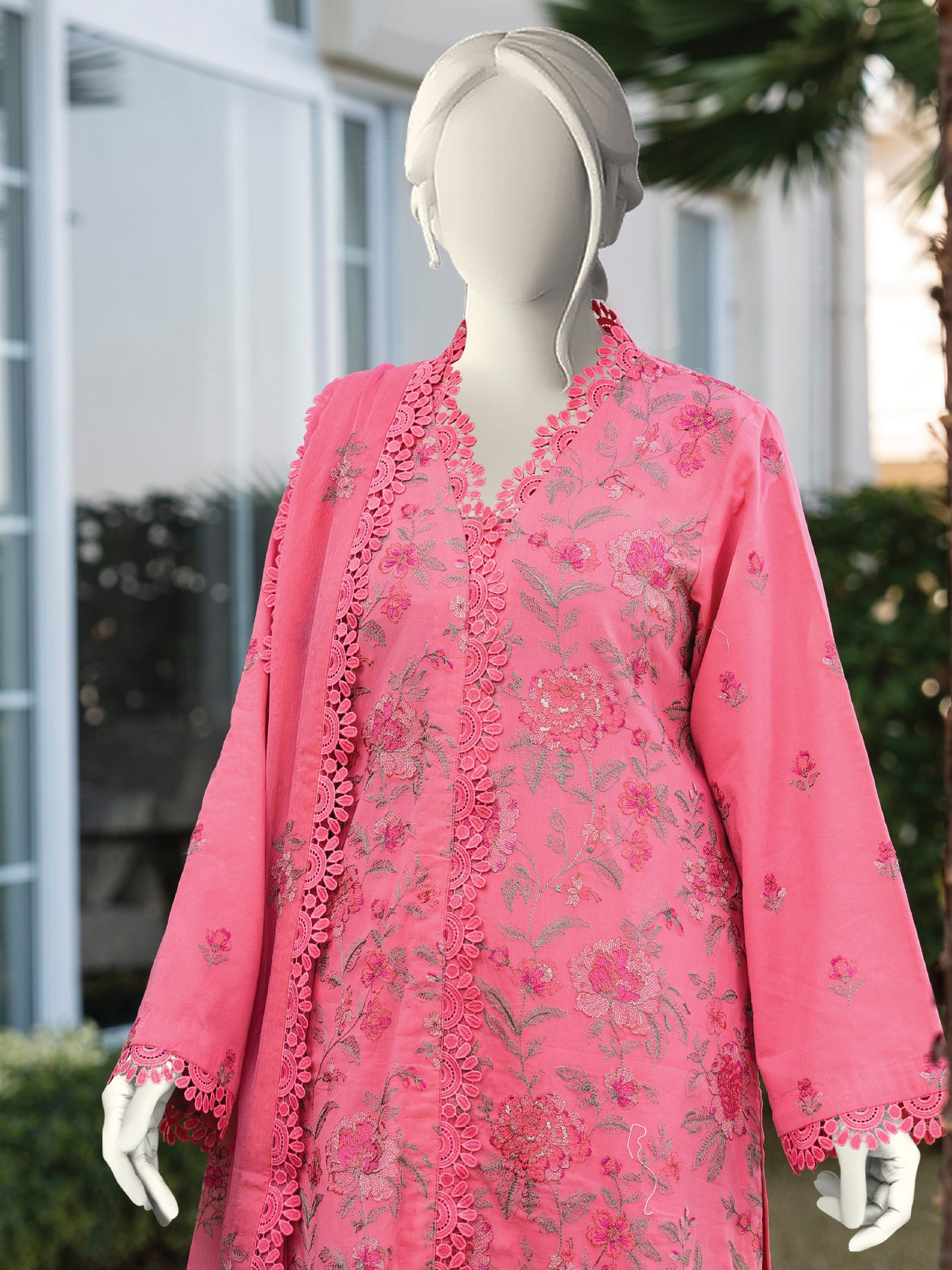 Embroidered Swiss Lawn