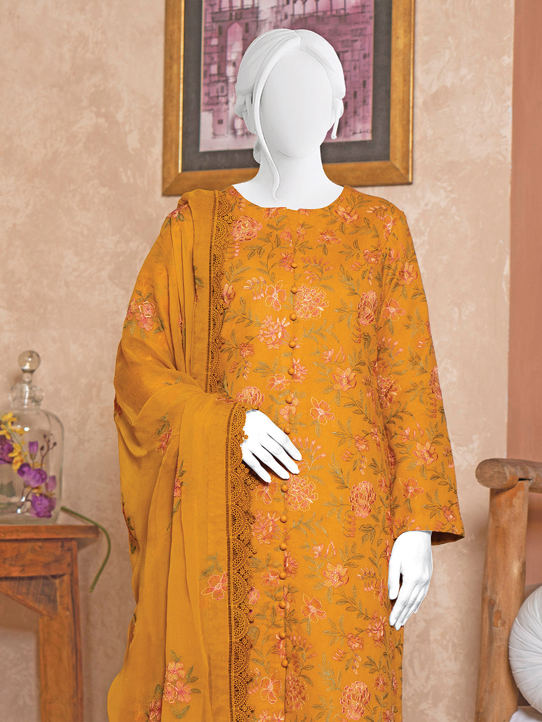 Embroidered Karandi