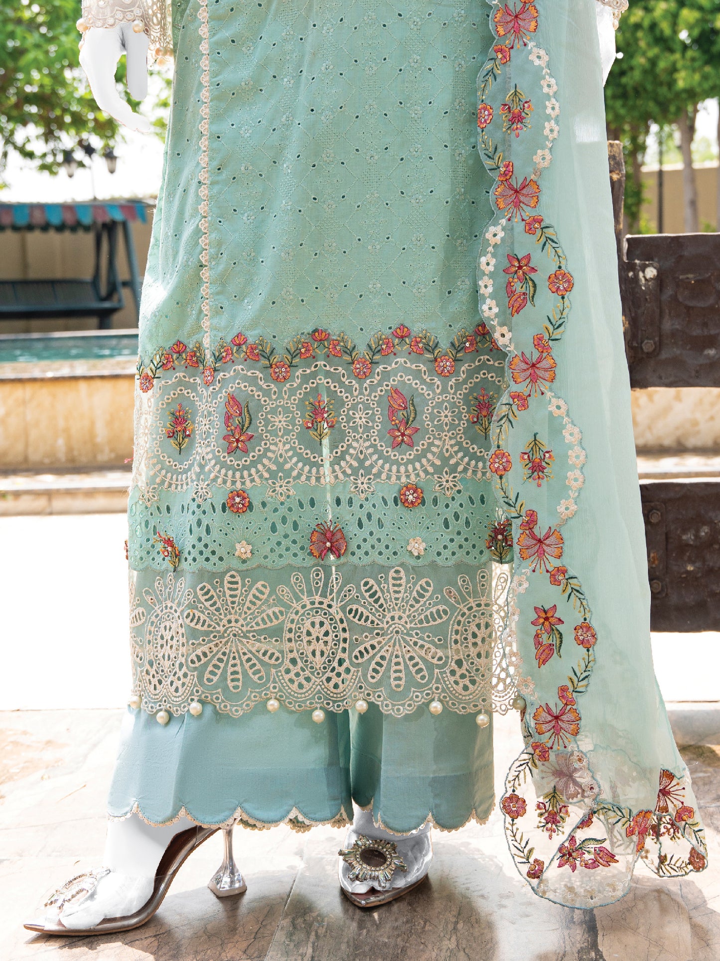 Embroidered Lawn Stitched 3-Pc