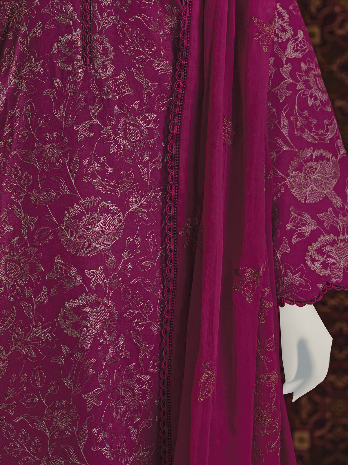 Embroidered Karandi