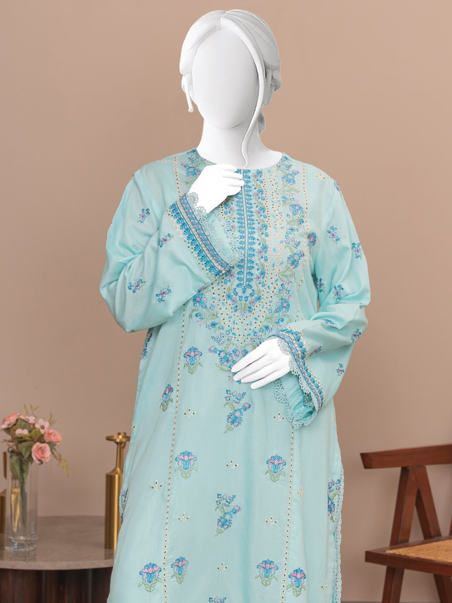 Embroidered Lawn 2PC Stitched