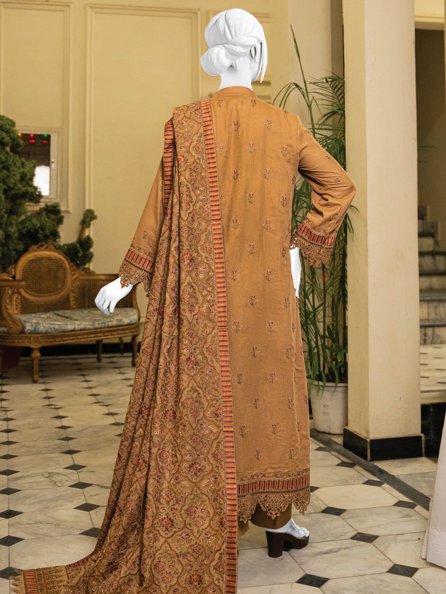 Embroidered Karandi